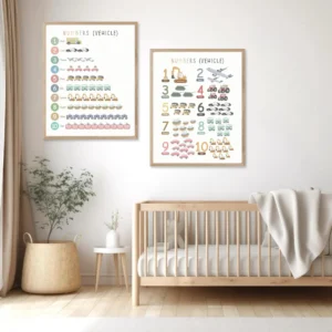 Educational transportation print for preschool and kindergarten
