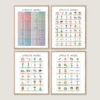 Opposite Words Poster with common English antonyms for kids