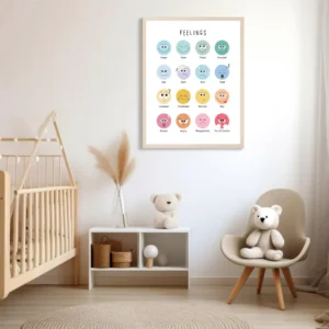 Rainbow classroom educational print