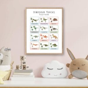 Dinosaur footprint wall decor for young dinosaur fans