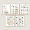 Dinosaur Alphabet Numbers Print with A-Z letters and numbers 1 to 10