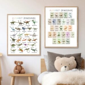 Educational ABC print for preschool classroom decor