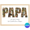 Papa Photo Collage Father's Day gift template