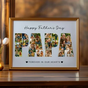 Papa Memory Keepsake digital photo template