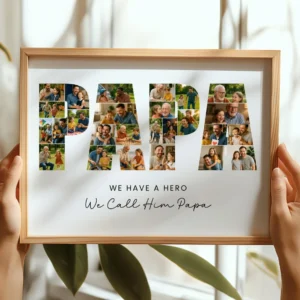 Custom Dad photo collage printable template