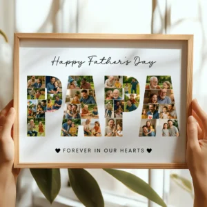 Father's Day editable Canva photo template