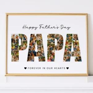 Father's Day editable Canva photo template