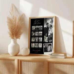 First Anniversary Keepsake 25 photo template