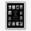 Romantic Anniversary Keepsake editable Canva photo collage