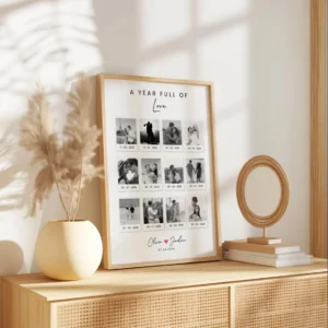 Anniversary Couple Collage editable photo gift