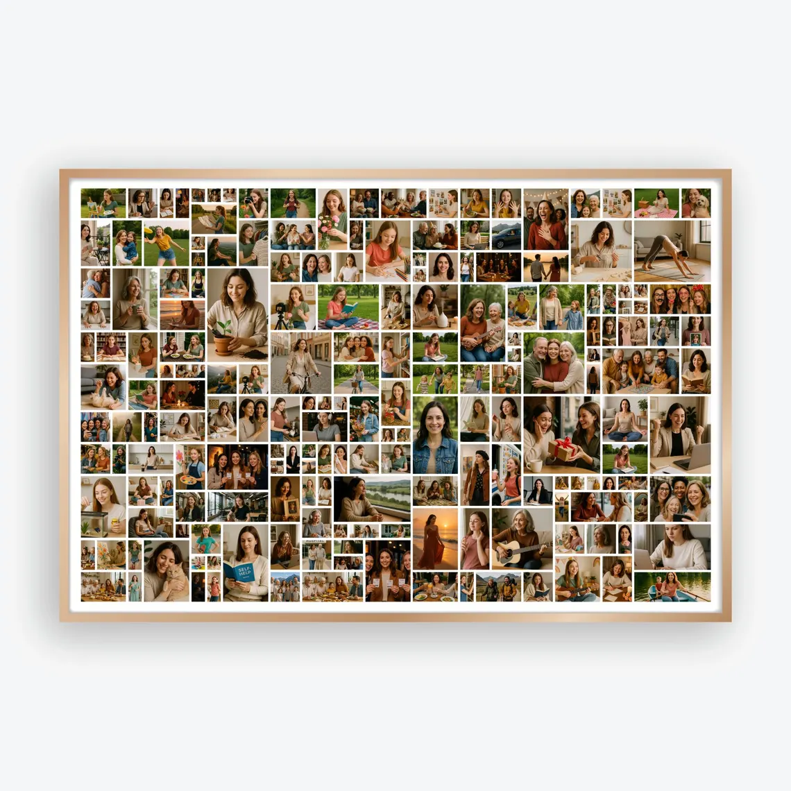 200 Photo Collage Poster editable Canva template