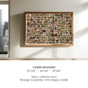 300 Photo Memory Poster large photo grid