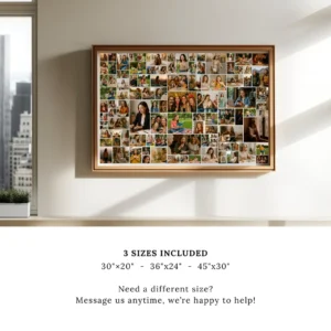 100 Photo Memory Poster large photo collage