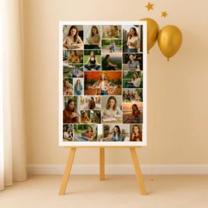 Personalized 30th birthday welcome poster template