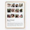 BFF Memory Gift Print editable Canva template