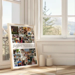Bestie Memory Collage personalized friendship gift