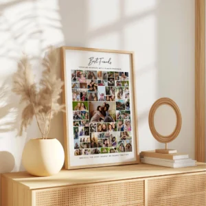 Best Friend Photo Collage printable wall art