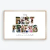 Bestie Photo Frame Gift editable Canva collage