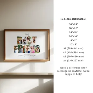 Bestie Photo Frame Gift best friend photo collage
