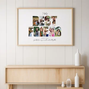 Bestie Photo Frame Gift personalized photo collage