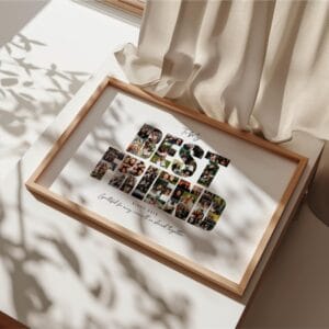 Bestie Memory Board friendship photo collage design