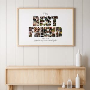 Personalized bestie photo memory board