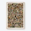 Large Square Photo Collage template