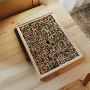 Large Square Photo Collage poster