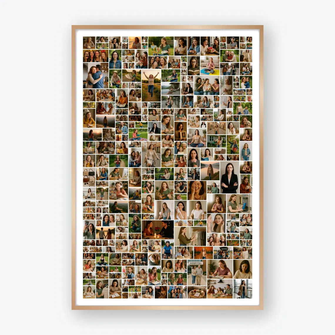 Large Photo Memory Collage template