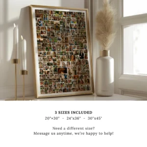 Large Photo Memory Collage photo grid