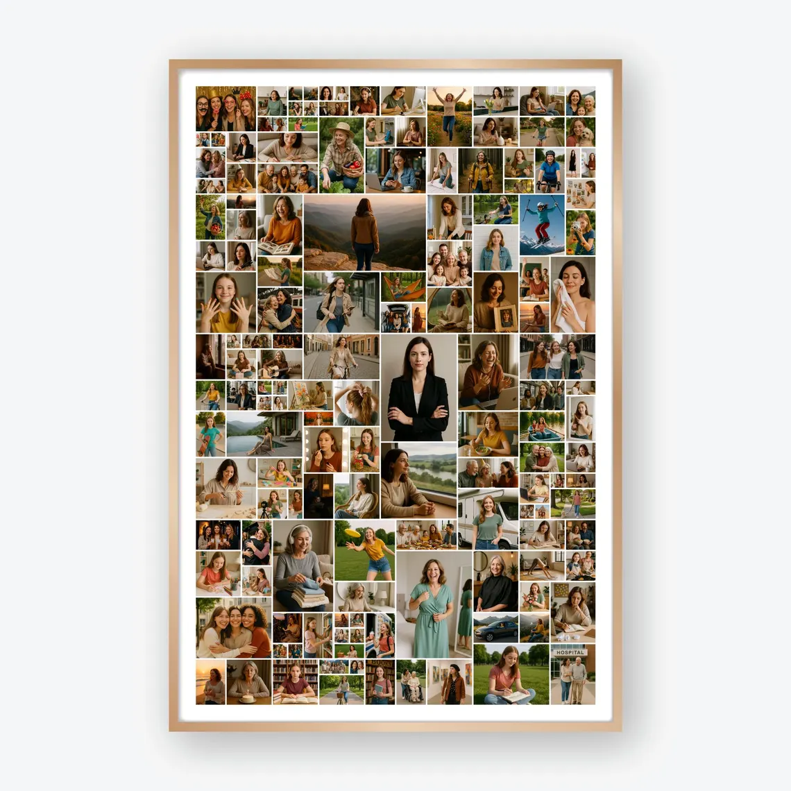 150 Photo Memory Collage editable Canva template