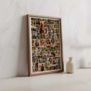Large square photo collage with 100 pictures