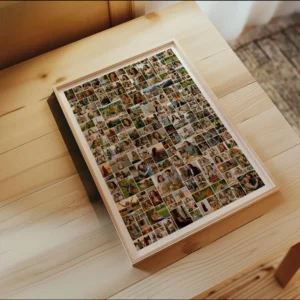 Editable large photo collage Canva template
