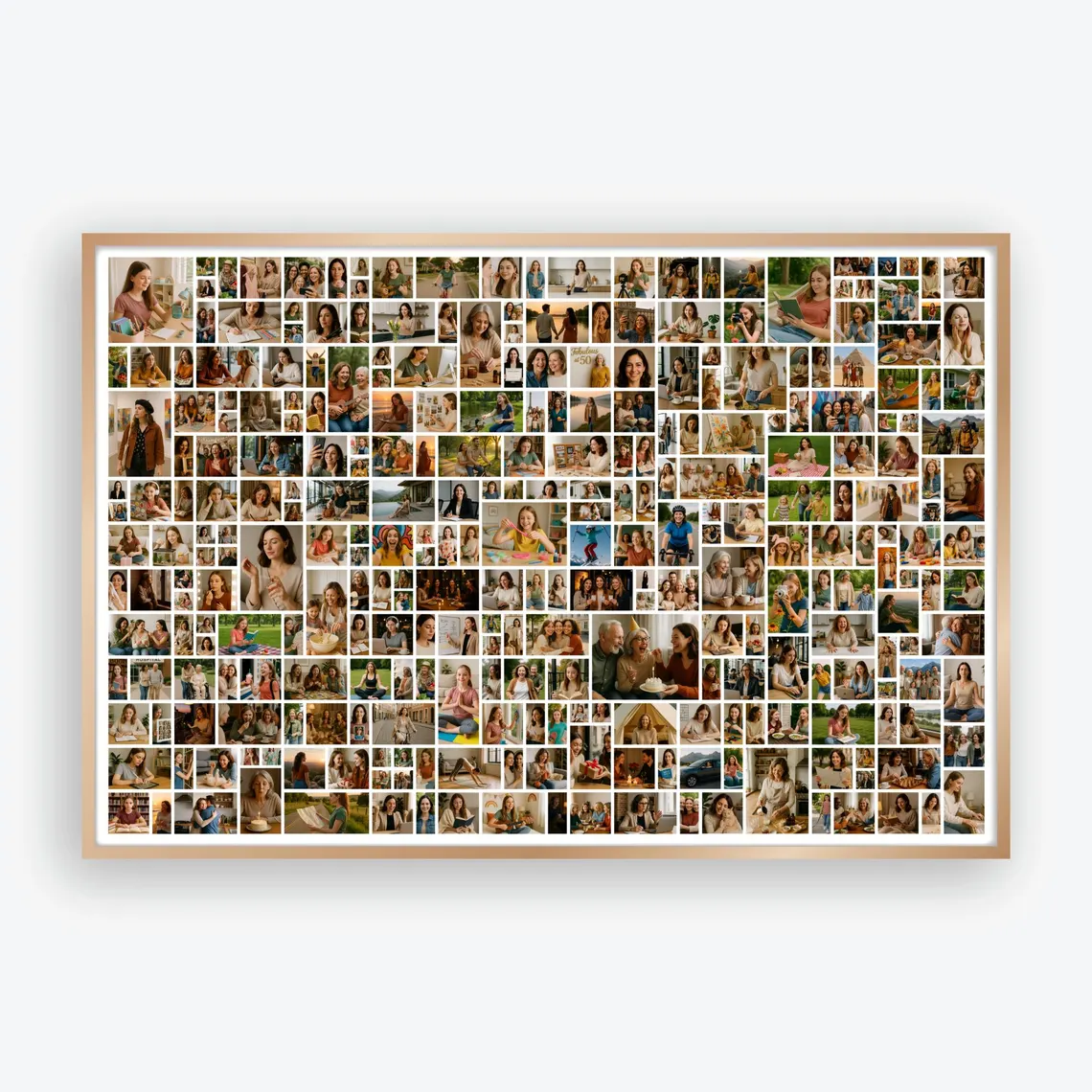 300 Photo Memory Poster editable Canva template