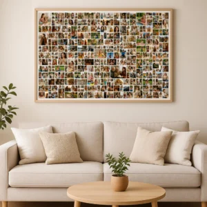 Printable large photo memory poster