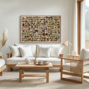 Custom family photo collage Canva template