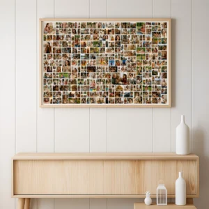 Wedding and anniversary photo collage design