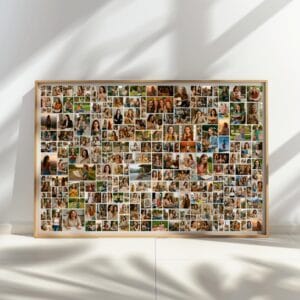 Large square photo collage with 250 pictures