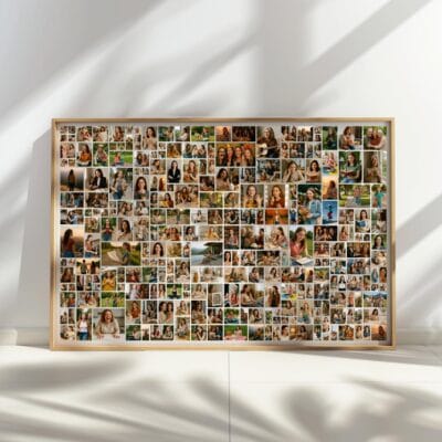 Large square photo collage with 250 pictures