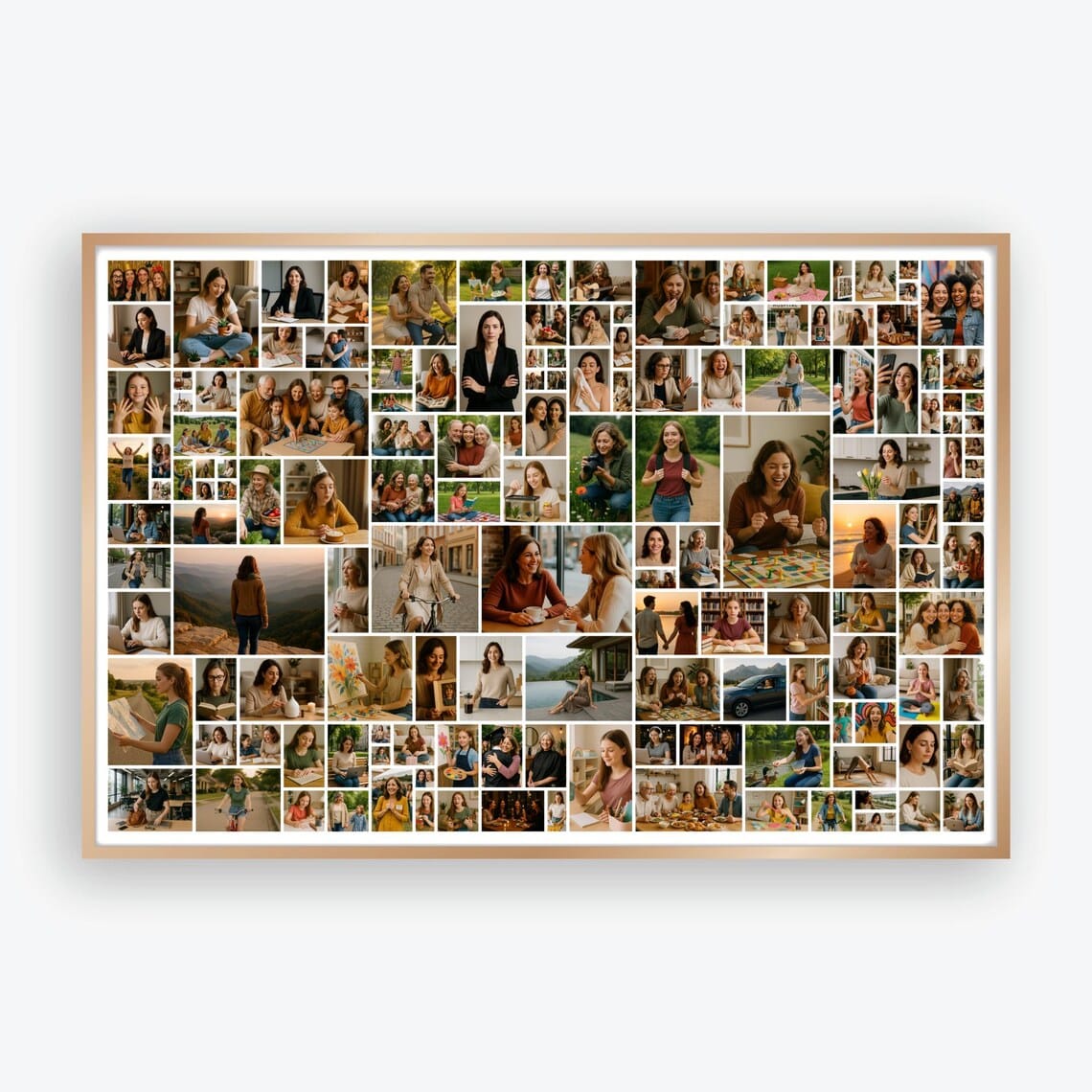 150 Photo Grid Poster editable Canva template