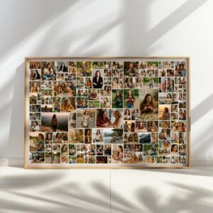 Large 150 photo grid Canva template