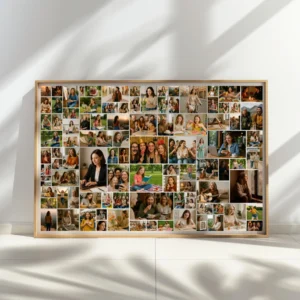 100 photo printable memory poster