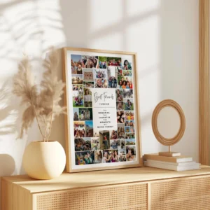 Personalized friendship photo collage gift