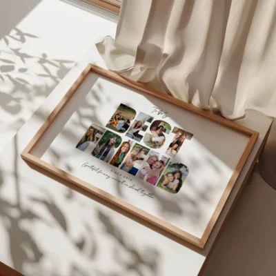 Personalized friendship photo frame collage