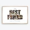 Best friend digital photo collage printable template