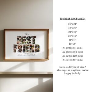 Friendship anniversary photo collage template