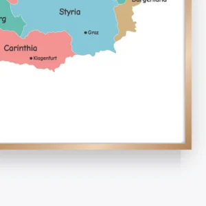 Austria geography printable for classroom learning