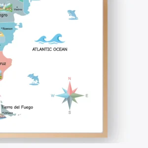 ducational Argentina Map Printable for children's learning spaces