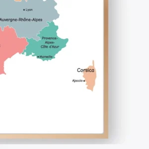 France Map Poster for homeschool geography learning