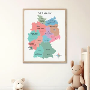 Educational Germany Bundesländer poster for students